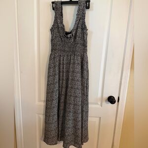 NWT Morning Lavender Floral Maxi Dress w/Cinched Bodice